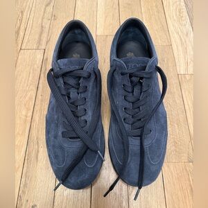 Tod’s Men’s Blue Suede Sneakers